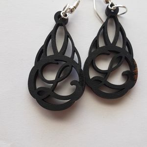 New wood earrings
